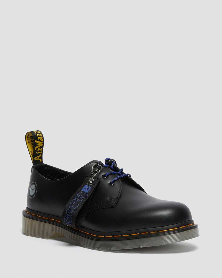 Dr. Martens 1461 Atmos Lær Oxford Sko Herre Svart [7612LUDMQ]